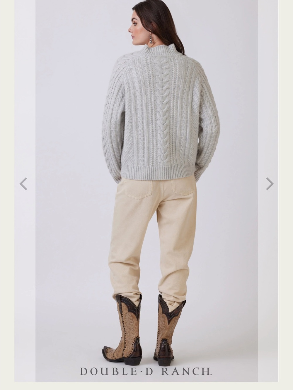 Double D Ranch Ropes,Cables & Braids Sweater - Picture 4 of 5